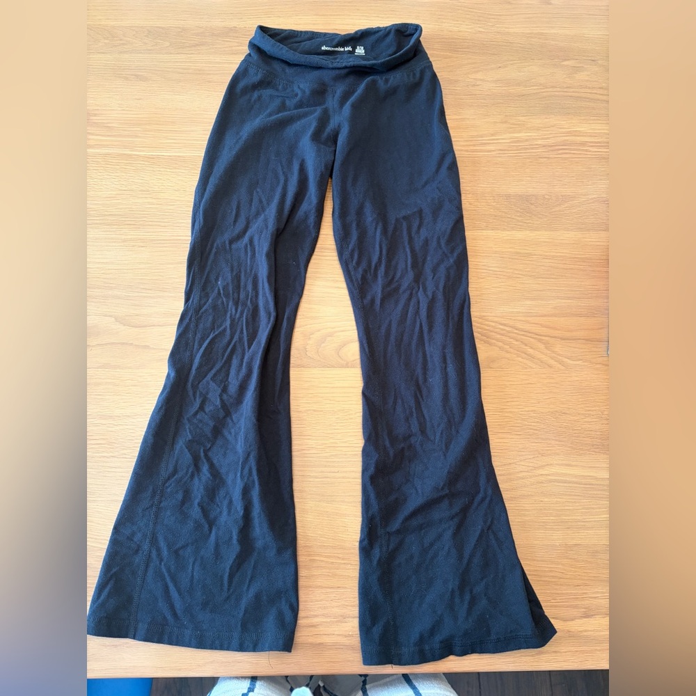 abercrombie kids Black Flared Leggings